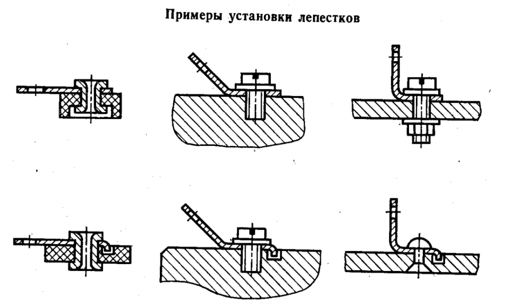 Лепесток пример ГОСТ 22376-77